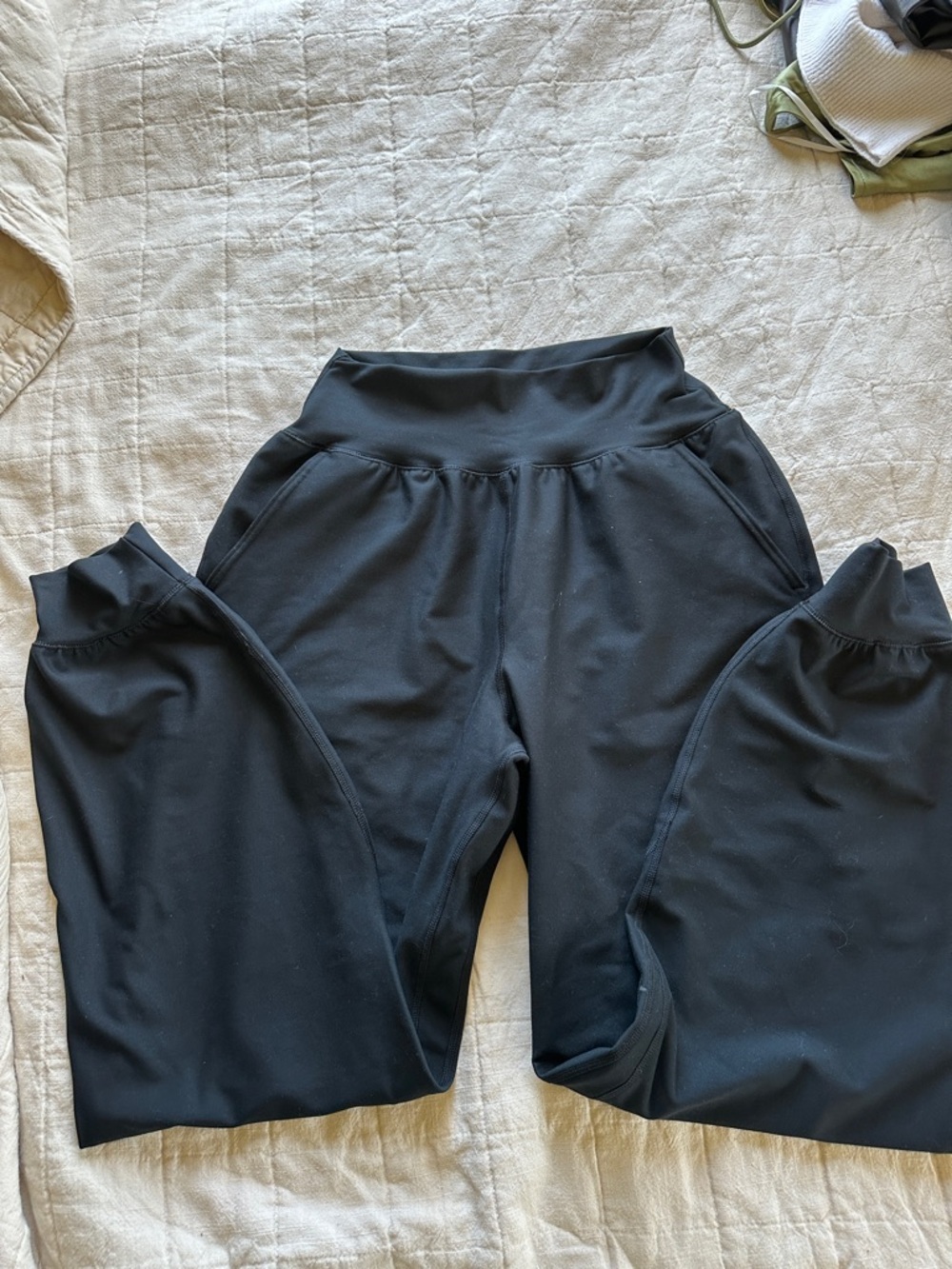 Black Women's Track Jogger Pants - High Waist Comfort